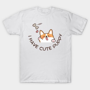 i have cute puppy i love it so much puppies lover T-Shirt
